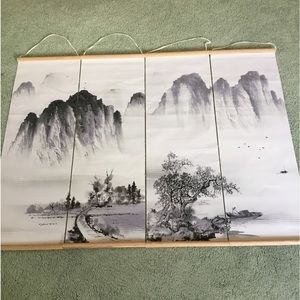 JAPANESE WALL HANGING SCROLLS